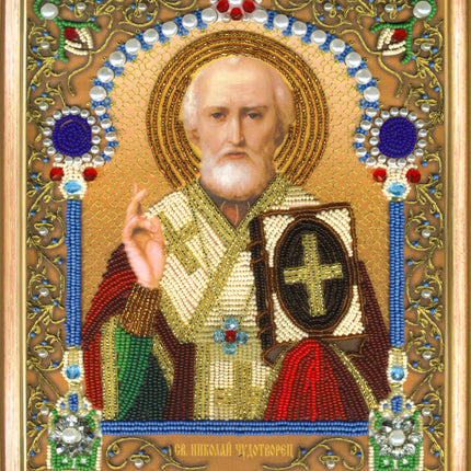 DIY Beadwork kit "The Icon of St. Nicholas the Wonderworker"