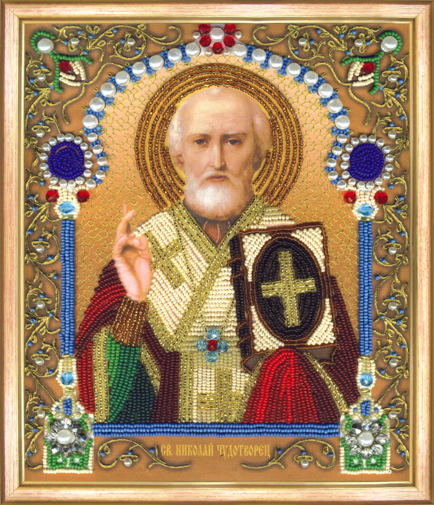 DIY Beadwork kit "The Icon of St. Nicholas the Wonderworker"