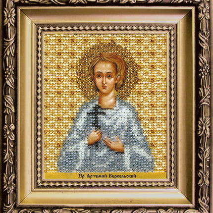 DIY Beadwork kit "The Icon of St. Artemius of Verkola"