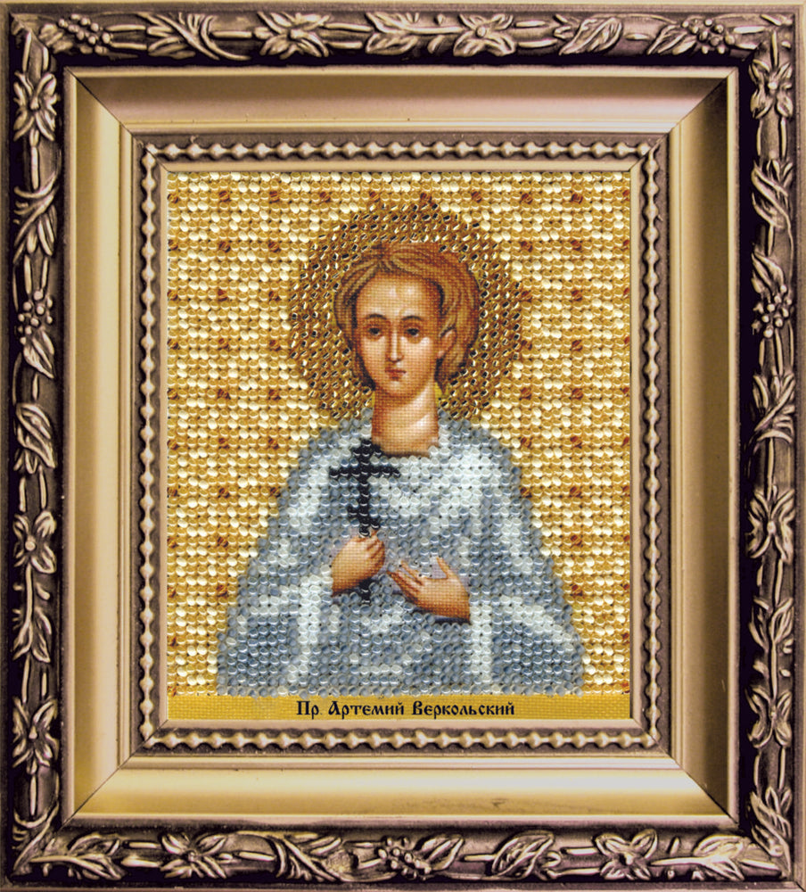 DIY Beadwork kit "The Icon of St. Artemius of Verkola"