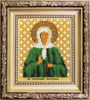 DIY Beadwork kit "The Icon of St. Blessed Matrona of Moscow"