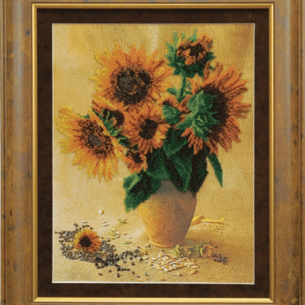 DIY Beadwork kit "Sunflower seeds"