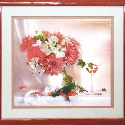 DIY Beadwork kit "Lilac bouquet"