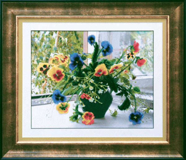 DIY Beadwork kit "Pansy"