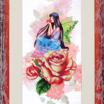 DIY Beadwork kit "Blooming fairy. Rose"