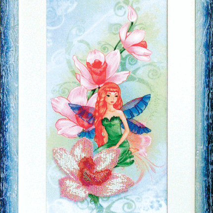 DIY Beadwork kit "Blooming fairy. Orchid"