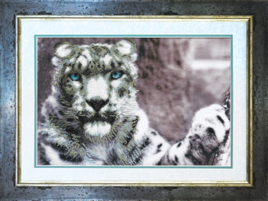 DIY Beadwork kit "Snow panther"