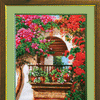 DIY Beadwork kit "Flowers at the balcony"