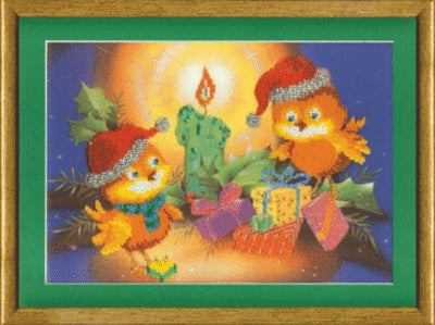 DIY Beadwork kit "Christmas birds"