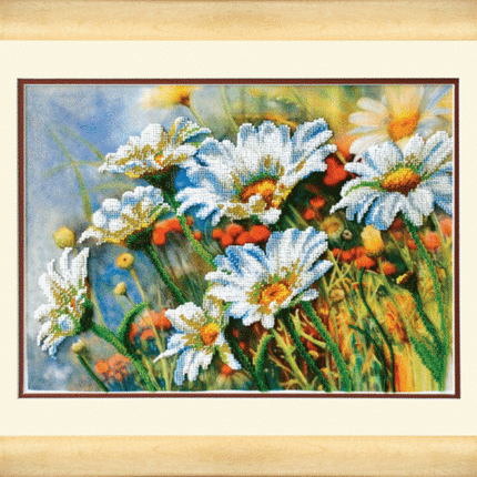 DIY Beadwork kit "Camomiles"