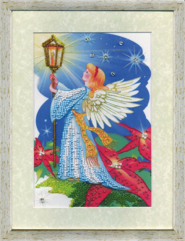 DIY Beadwork kit "Angel with lamp"