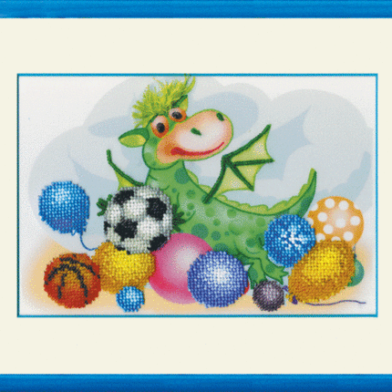DIY Beadwork kit "Dragon-sportsman"