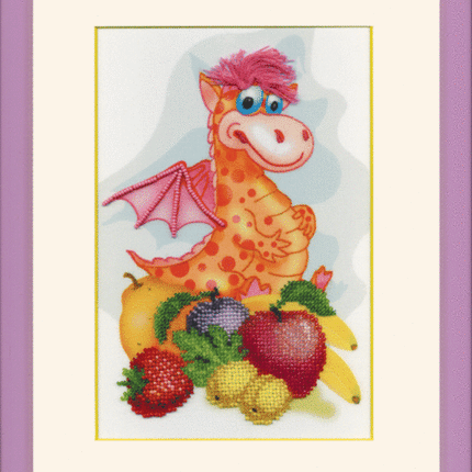 DIY Beadwork kit "Dragon with fruits"
