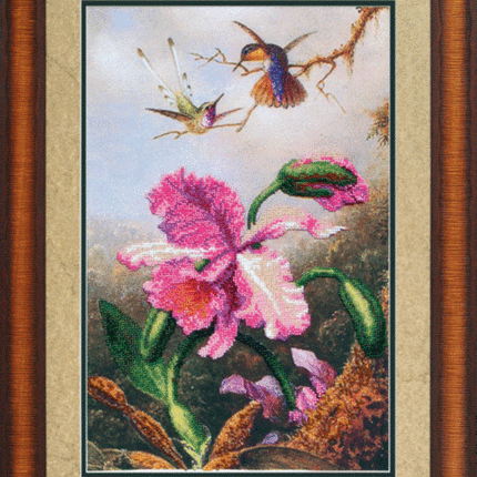 DIY Beadwork kit "Orchid"