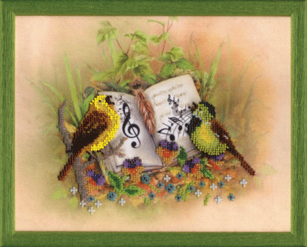 DIY Beadwork kit "Birds-singers"