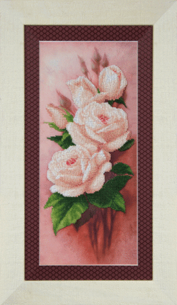 DIY Beadwork kit "Tea-roses"