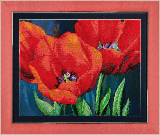 DIY Beadwork kit "Evening tulips"