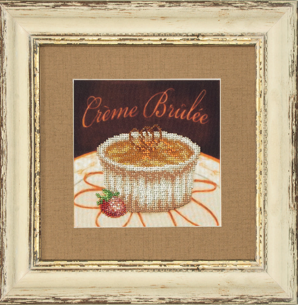 DIY Beadwork kit "Crème brulee"