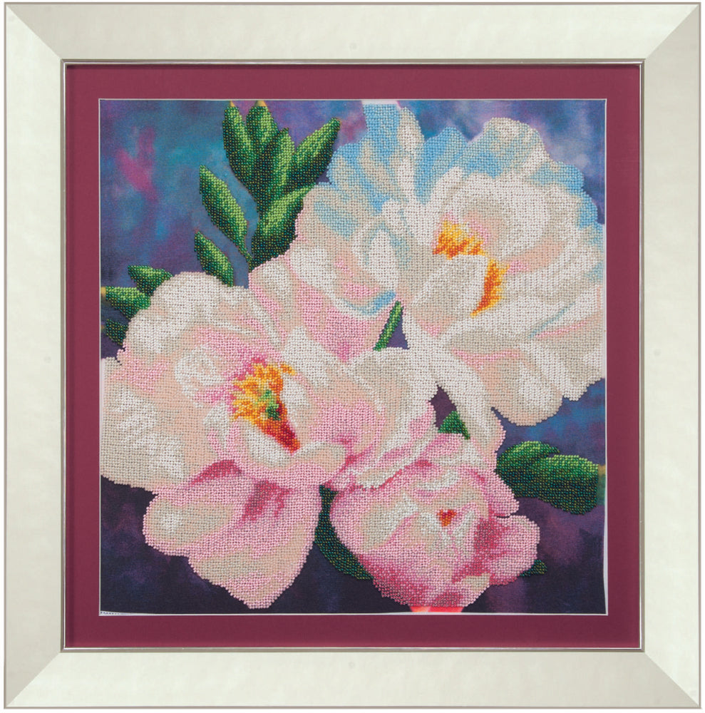 DIY Beadwork kit "Dendroid peony"