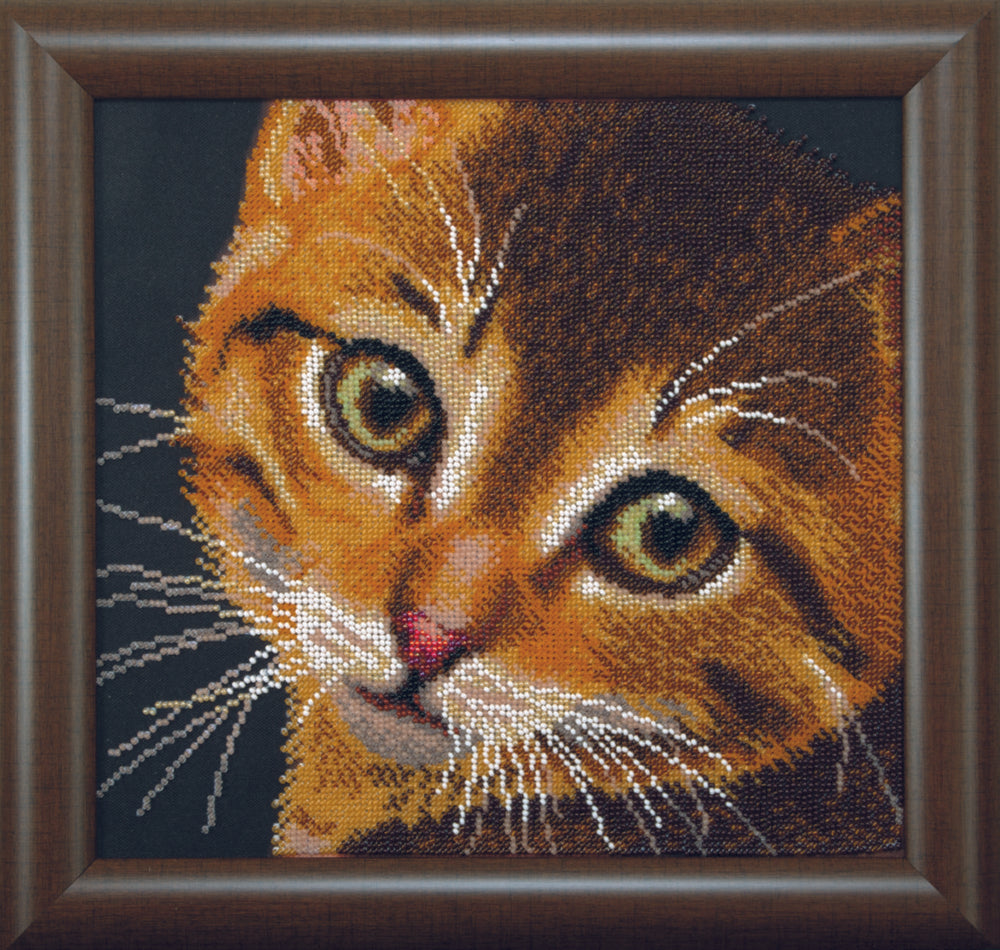 DIY Beadwork kit "Red kitty"