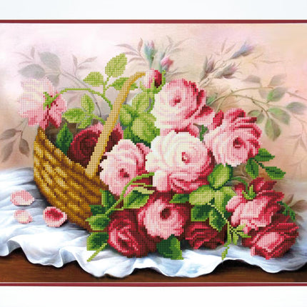 DIY Beadwork kit "Basket of flowers"