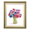 DIY Counted Cross Stitch Kit "Anemones"