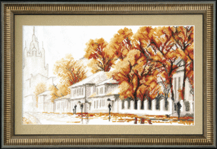 DIY Counted Cross Stitch Kit "Rainy day"