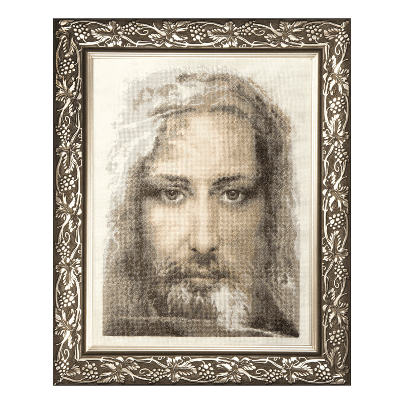 DIY Counted Cross Stitch Kit "Sacred relic of Christians - Turin Shroud - truthful image of Our Lord Jesus Christ"