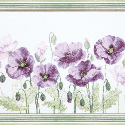 DIY Counted Cross Stitch Kit "Purple petals"
