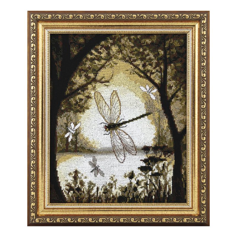 DIY Counted Cross Stitch Kit "Happiness on the bronze wings"