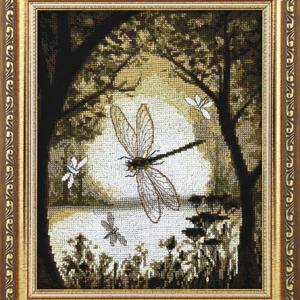 DIY Counted Cross Stitch Kit "Happiness on the bronze wings"