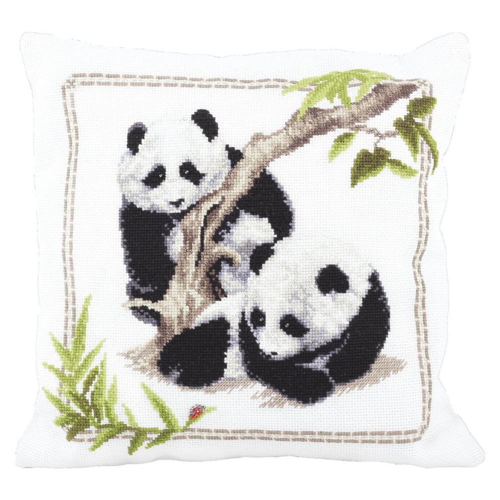DIY Counted Cross Stitch Pillow Kit "Little observers"