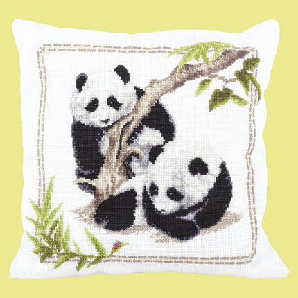 DIY Counted Cross Stitch Pillow Kit "Little observers"