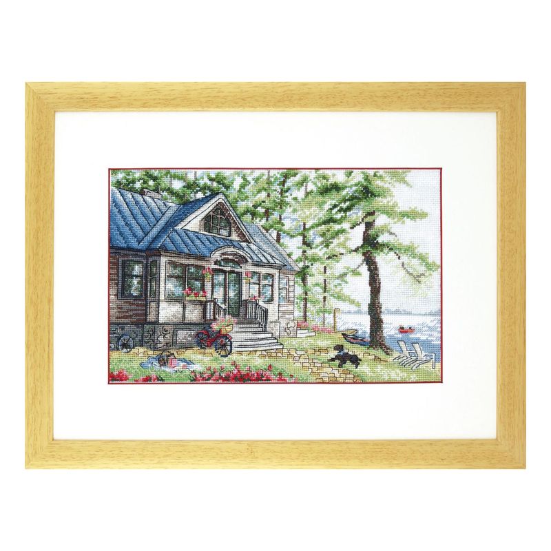 DIY Counted Cross Stitch Kit "Rest at the lake"