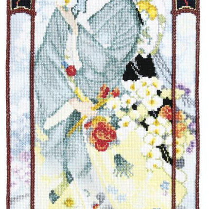 DIY Counted Cross Stitch Kit "Geisha with orchids"