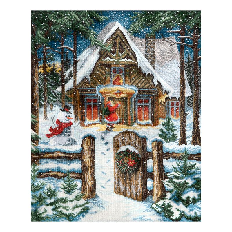 DIY Counted Cross Stitch Kit "On the eve of the holidays"