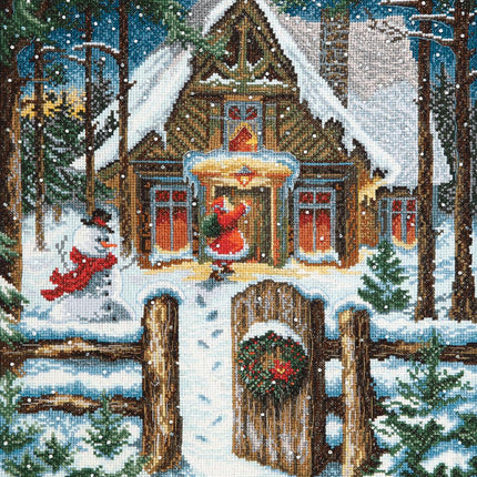 DIY Counted Cross Stitch Kit "On the eve of the holidays"