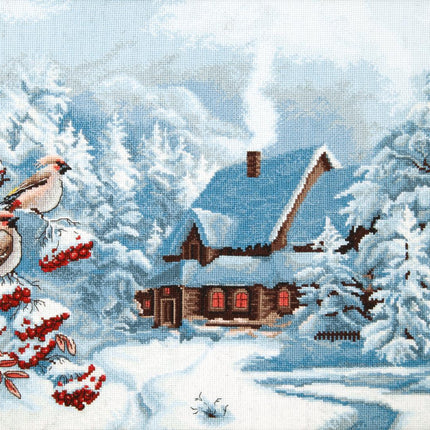 DIY Counted Cross Stitch Kit "Frosty evening"