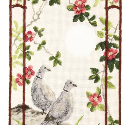 DIY Counted Cross Stitch Kit "Doves in rose hip"