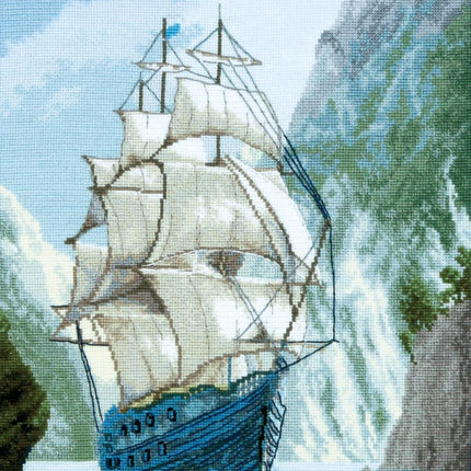 DIY Counted Cross Stitch Kit "To the home harbor"
