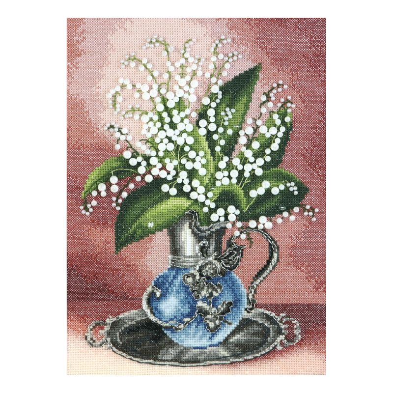 DIY Counted Cross Stitch Kit "Fragrant lilies of the valley"