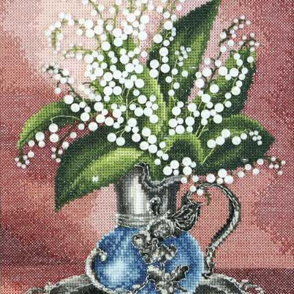 DIY Counted Cross Stitch Kit "Fragrant lilies of the valley"