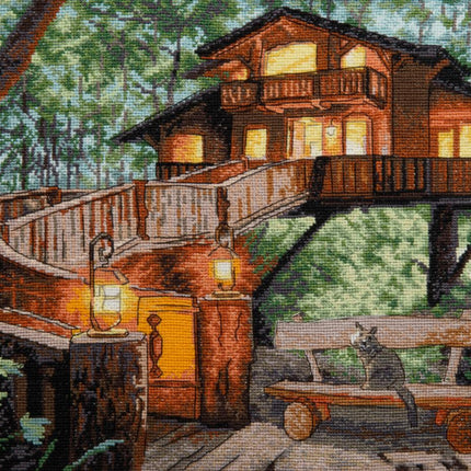 DIY Counted Cross Stitch Kit "Secret place"