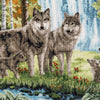 DIY Counted Cross Stitch Kit "Wolf family"