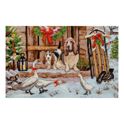 DIY Counted Cross Stitch Kit "Friends on a walk"