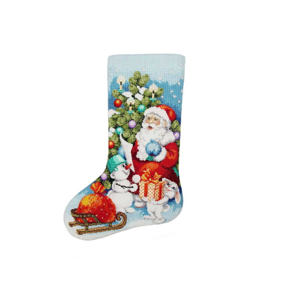 DIY Counted Cross Stitch Kit "Christmas and New Year's sock"