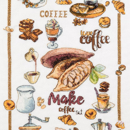 DIY Counted Cross Stitch Kit "Delicious stories"