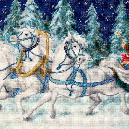 DIY Counted Cross Stitch Kit "The holiday is coming"