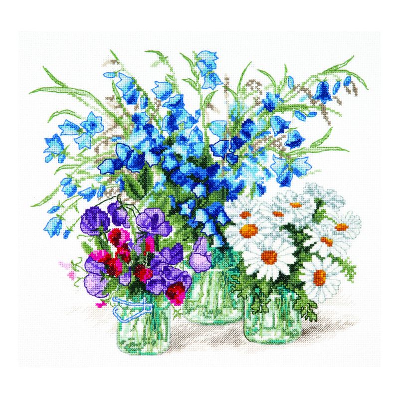 DIY Counted Cross Stitch Kit "The scent of the meadows"