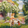 DIY Counted Cross Stitch Kit "Tea party"